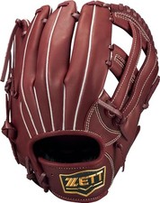 ZETT Soft Steer All-Around Baseball Glove for Left-Handed Throwers Bordeaux