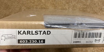 New Original IKEA Karlstad COVER 3-seater Sofa Slipcover Gray 603.230.16