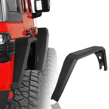 Flat Tube Style Rear Fender Flares Armor Guards For 2018-2026 Jeep Wrangler Jl