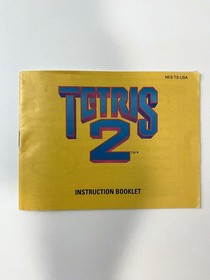 Tetris 2 (Nintendo NES 1993) Cartridge & Manual - Tested Working