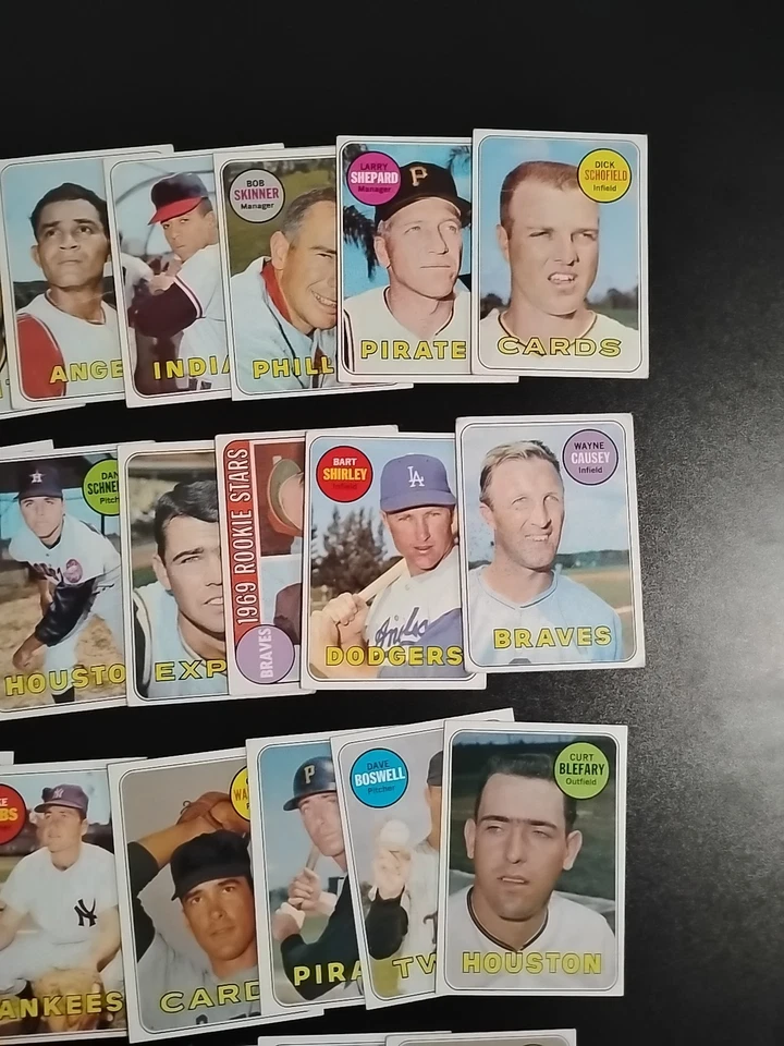 Tarjetas de béisbol 1969 Topps - 50 diferentes - con Dick Schofield y Larry Dierker Foto 4 de 4