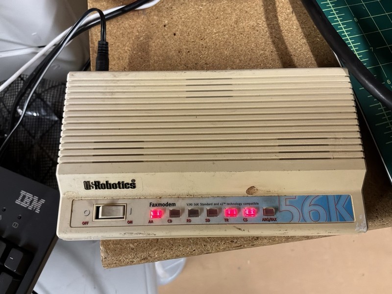 Untested US Robotics Sportster 56K V.90 Fax Modem USR5686D