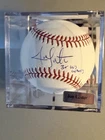 Jon Lester Signed Baseball with Inscription and Display Case