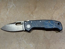 MINT!! NEW!! Demko Knives MGAD20 Compact MagnaCut TAD Topo Smooth Ti Blue