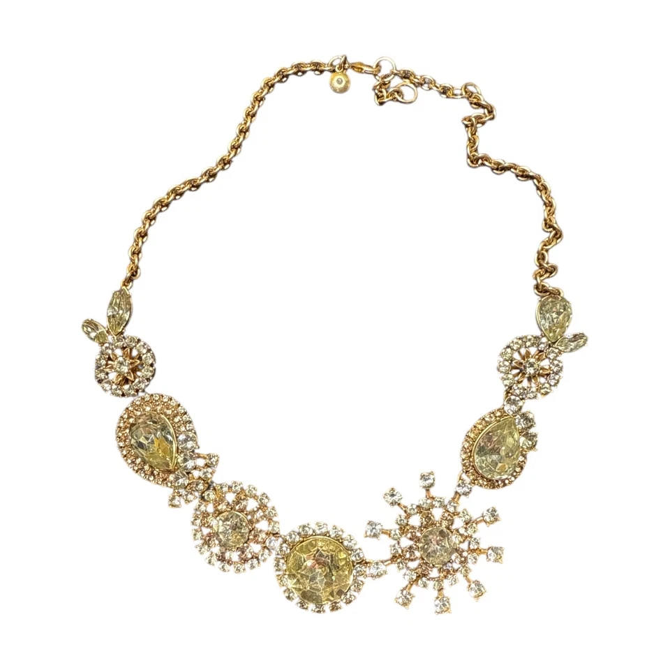 J. Collar de cristal multicolor tono dorado Crew JC520 Foto 2 de 4