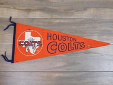 Vintage Original 1960s HOUSTON COLTS Colt .45s MLB Baseball Full Size Pennant