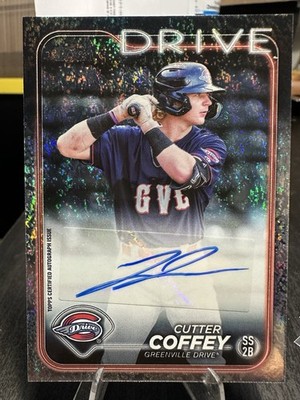 43/199 Cutter Coffey Sparkle Foil Auto 2024 Topps Pro Debut #PD-113