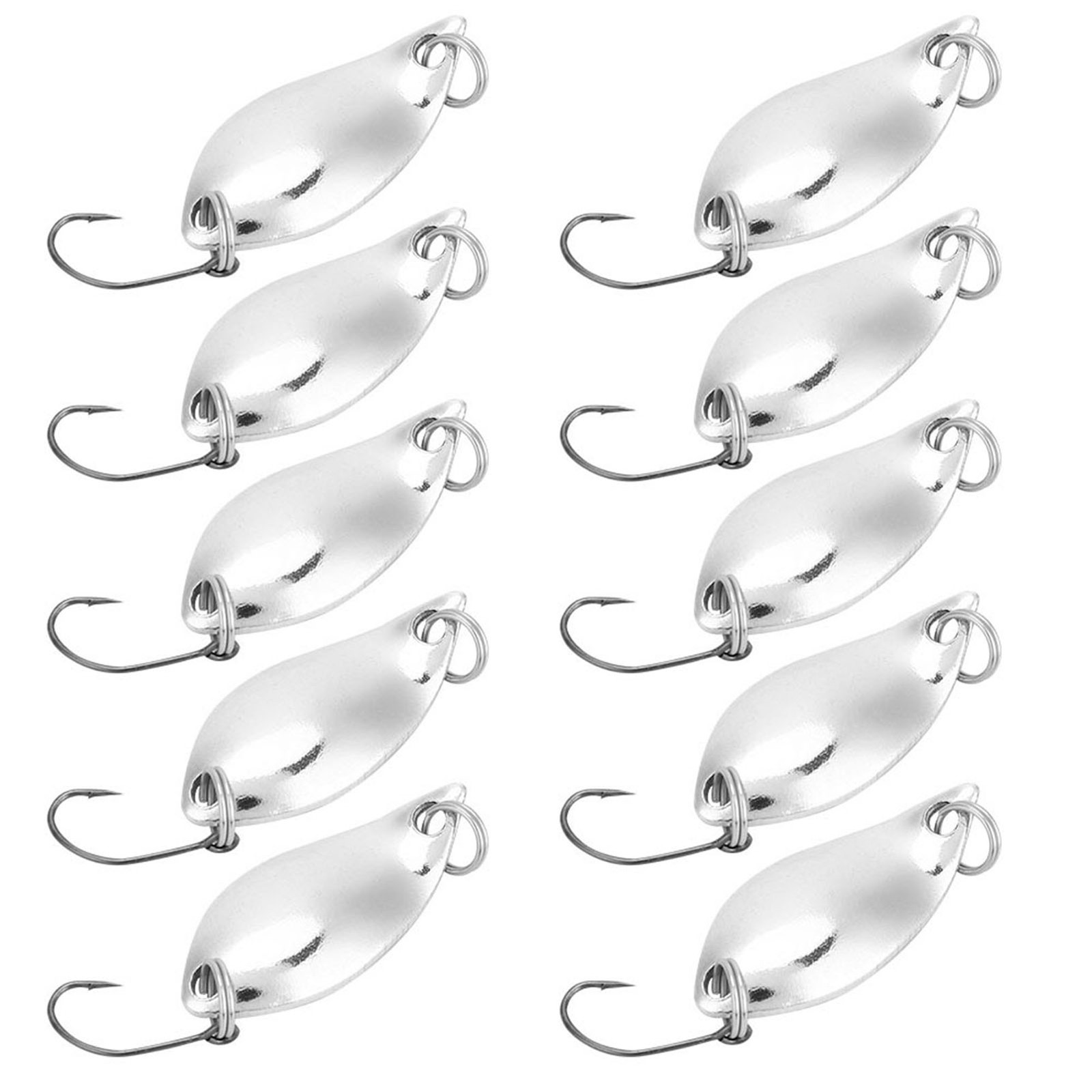 10pcs/lot Fishing Lures Wobbler Baits Spoon-style Artificial Metal Baits AJ