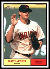 Matt LaPorta 2010 Topps Heritage #390 Indians MLB READ FREE SHIP AutographDen