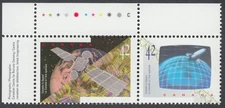 Canada - #1442a Canada in Space Se-Tenant Pair - MNH
