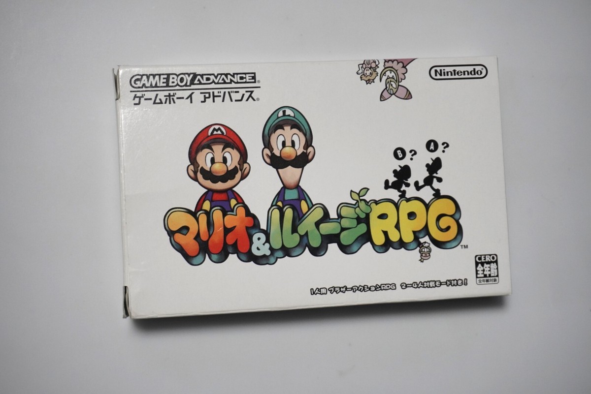 Game Boy Advance Mario & Luigi RPG boxed Japan GBA Game US Game Boy Advance Mario & Luigi RPG boxed Japan GBA Game US
