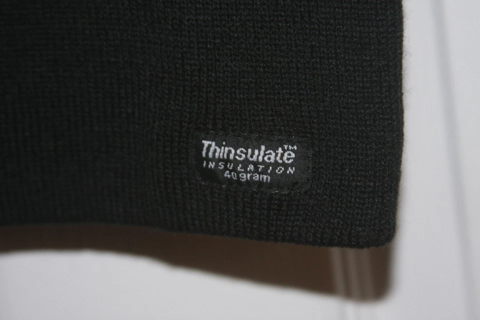Mascarilla de pasamontañas Thinsulate tejida cara completa negra 40 gramos acrílico Foto 2 de 4