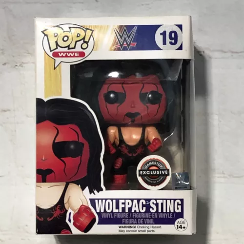WWE WolfPack STING Gamestop EXCLUSIVE Funko Pop RARE