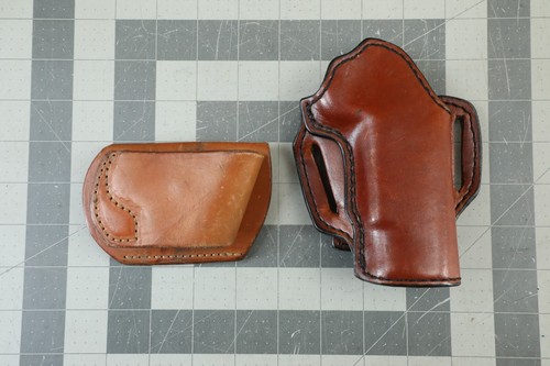 Mernickle GV 5 RH Leather Holster Colt Officers ACP & Early Milt Sparks Slide