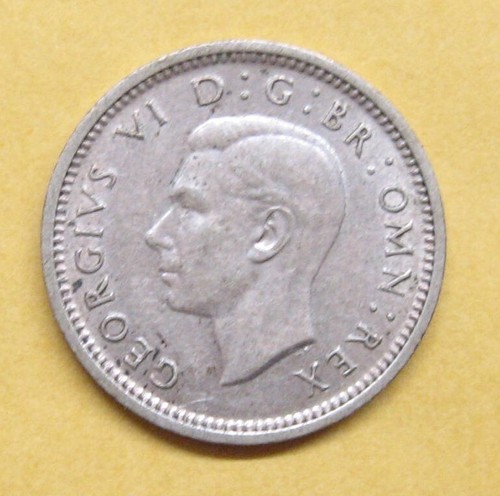 1938 Great Britain 3 Pence - Silver - Take a Look - Picture 2 of 2