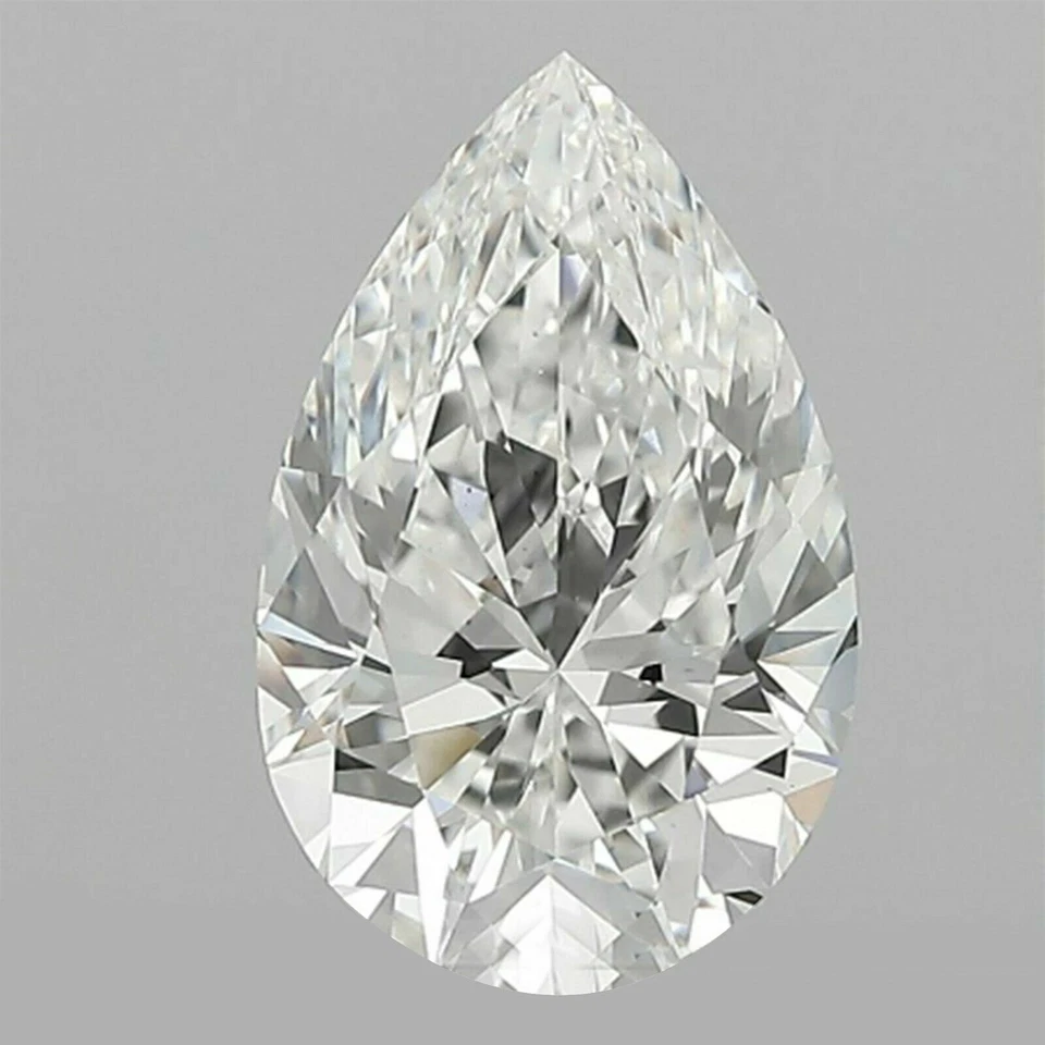 Natural 0.61 Ct. Loose Diamond White H Color VVS Clarity Diamond Pear Cut B-7 - Image 4 of 4