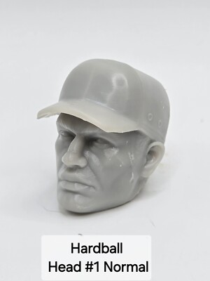 3d Printed HARDBALL HEAD#1 1:12 6'' SCALE Joe Classified/Marvel Legends