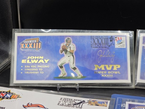 1999 Super Bowl XXXIII MVP Denver Broncos Stamp Letter Collection Lot Of 10 - Picture 3 of 12