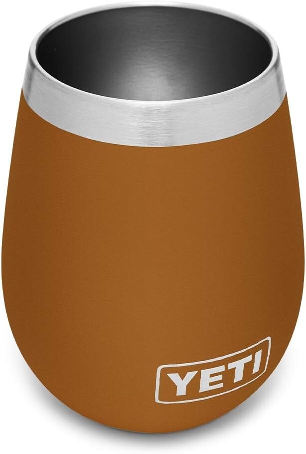 YETI Rambler 10 oz Stainless Steel Vacuum Insulated Wine Tumbler No Lid