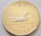 Photo of a 1988 Canada Loonie from an eBay listing that sold on Jul 9, 2026