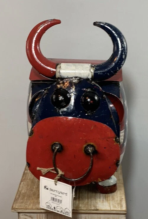 Cooler Barnyard Bull Star Spangled Beverage Bull Handmade One Of A Kind 🔥