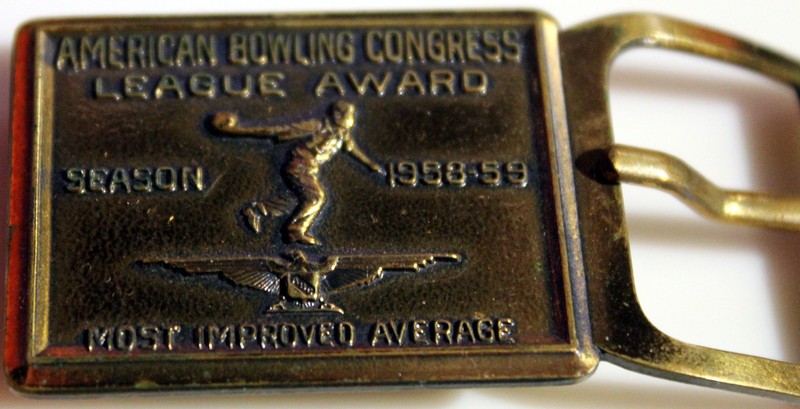 American Bowling Congress League Award Belt Buckle Most Improved Average 1958-59