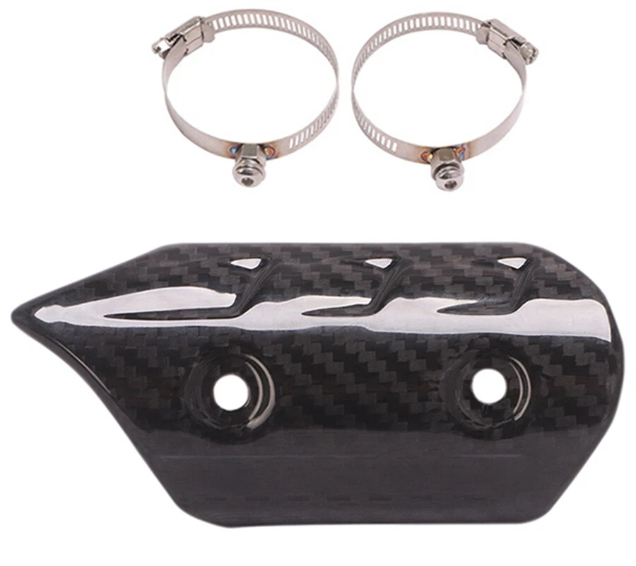 Motorcycle Exhaust Link Pipe Muffler Heat Shield Cover Cap Anti-scald Protector - Image 2 of 4