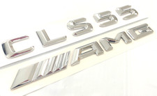 CHROME CLS55+AMG For MERCEDES REAR TRUNK EMBLEM BADGE NAMEPLATE DECAL NUMBER