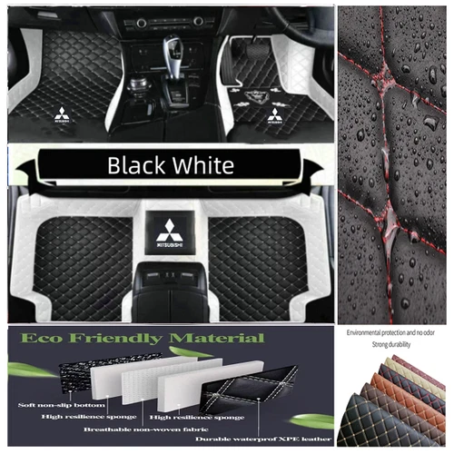 For Mitsubishi All Models Car Floor Mats Luxury Custom Waterproof Pad Carpets - Imagen 30 de 41