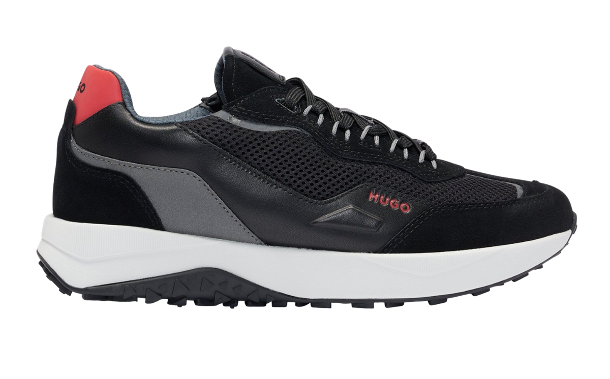HUGO MENS BLACK SNEAKER KANE RUNN SDME 50517260001