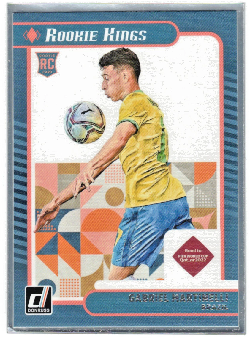 2021-22 Panini Donruss Road to Qatar - Rookie Kings Gabriel Martinelli #1 (RC)