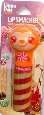 NEW Lip Smacker Lippy Pals Sloth Lip Gloss Cozy Salted Caramel scent/flavor