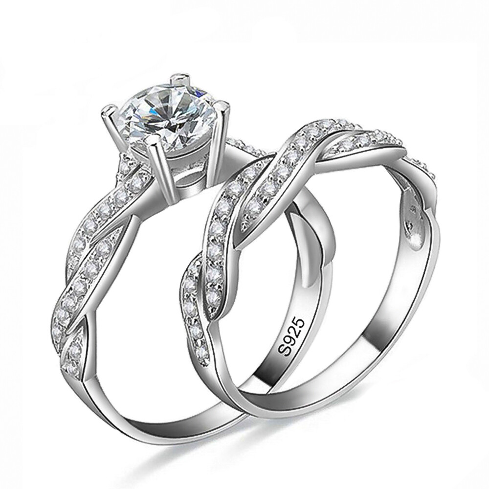 Дамское кольцо Zirkonia Stein Verlobungsring Обручальное кольцо Solitrring 925 пробы 8190₽