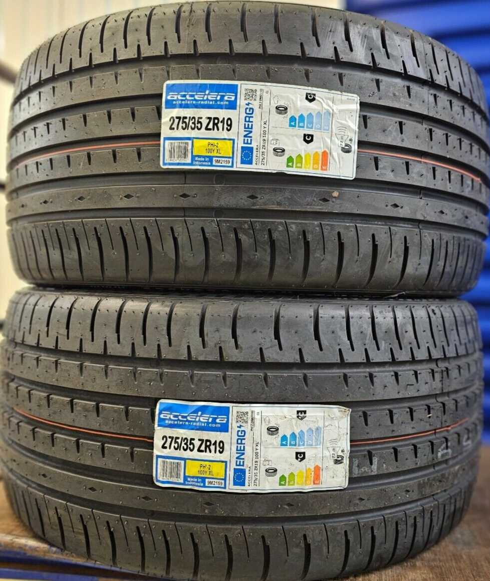 2X NEW ACCELERA SPORT PHI-2 275/35 ZR19 XL 96Y A/S TYRES 275 35 19