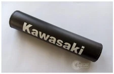 Kawasaki Vintage Design Motorcycle Bar Pad 12" Black Matte Finish