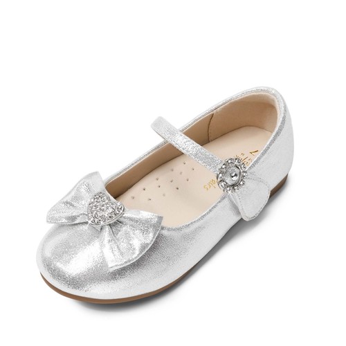 Baby Girls Toddlers Flat Shoes Rhinestone Ballerina Flats Wedding Party Shoes - Picture 5 of 21