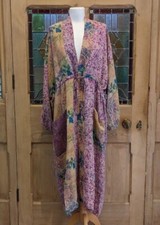 Cofur Recycled Saree Silk Tie Dyed Bardot Kimono