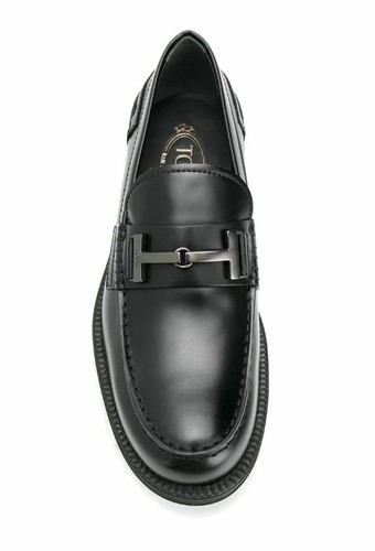 Tod's men's shoes loafers LEATHER $765 100%AUTHENTHIC мужская обувь 男鞋 남성용 신발 - Picture 4 of 5