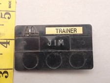 Vintage Mcdonalds Trainer Name Badge Pin Jim F7A7
