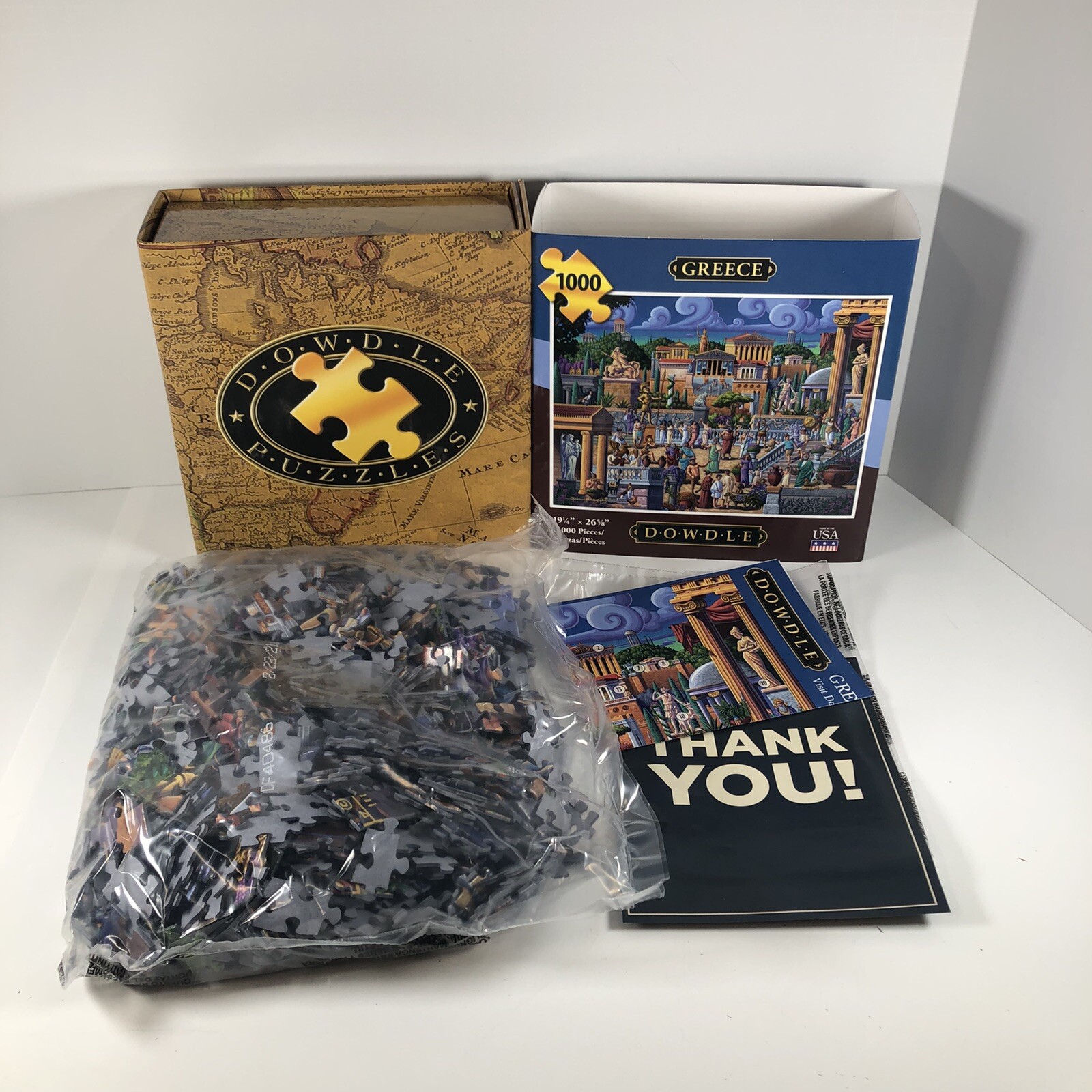 Dowdle greece jigsaw puzzle 1000 pieces made in usa Eric dowdle Nib eBay