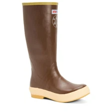 Xtratuf Women's 15 in Salmon Sisters Legacy Boot, Brown/Tin Fish