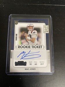 Mac Jones 2021 Contenders #109 Rookie Ticket Auto Variation Price 