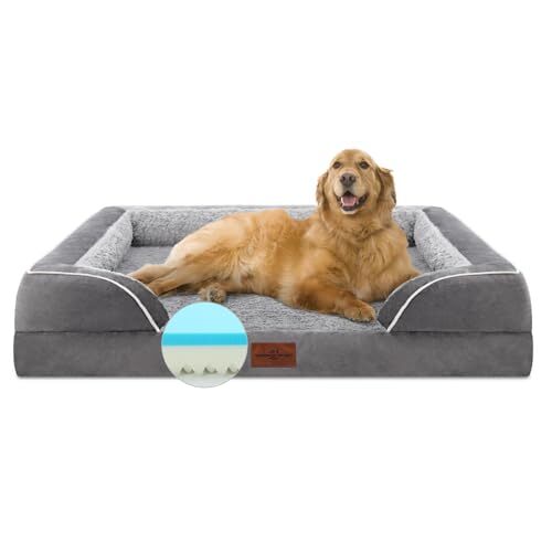 Cooling Dog Bed Orthopedic Memory Foam Dog Bed Dog Beds for Extra Large Dogs ... - Picture 1 of 6