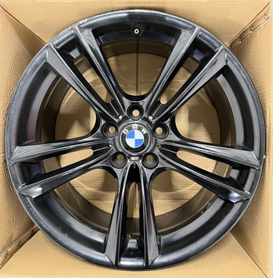 GENUINE BMW 303 303M 5 7 SERIES REAR ALLOY WHEEL BLACK 10J 7841824  