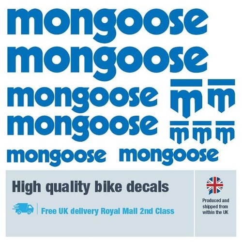 Mongoose bike labels / decals with free bike protection (26 pack) - 20 colours - Picture 6 of 29
