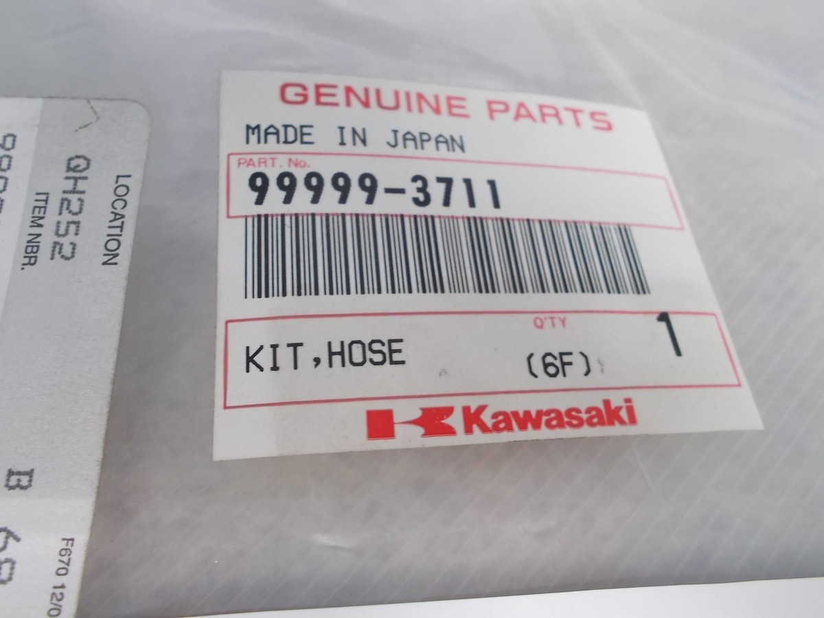NOS OEM Kawasaki Hose Kit Warning Label JH1100 99999-3711 | eBay