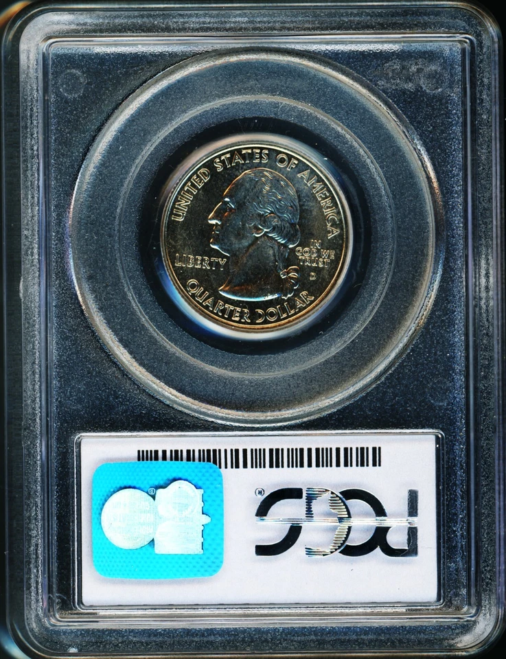 2001-D 25c New York MS66 PCGS # 5967.66-2771782 + Bonus - Image 2 of 2