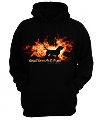 Sweatshirt BASSET FAUVE DE BRETAGNE FEUER UND FLAMME by Siviwonder Hoodie