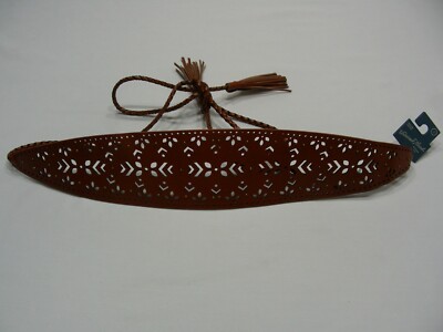 UNIVERSAL THREAD - GENUINE LEATHER - SMALL SIZE WEB TASSEL BOHO FESTIVAL BELT!