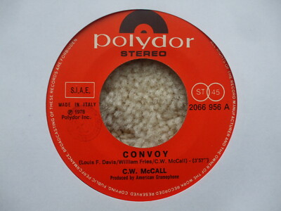 C.W McCall - Convoy / Long Lonesome Road - RARE Italy 45 